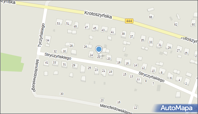 Sulmierzyce, Stryczyńskiego Jarosława, 22, mapa Sulmierzyce