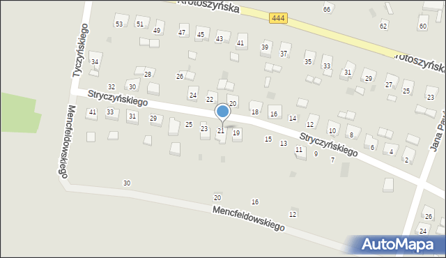 Sulmierzyce, Stryczyńskiego Jarosława, 27, mapa Sulmierzyce