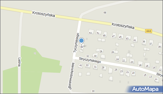 Sulmierzyce, Stryczyńskiego Jarosława, 34, mapa Sulmierzyce