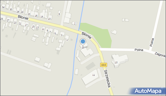 Sulmierzyce, Strzelecka, 13, mapa Sulmierzyce