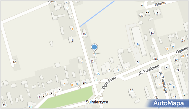 Sulmierzyce, Strażacka, 11, mapa Sulmierzyce