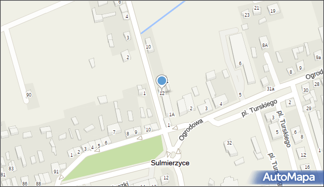 Sulmierzyce, Strażacka, 12, mapa Sulmierzyce