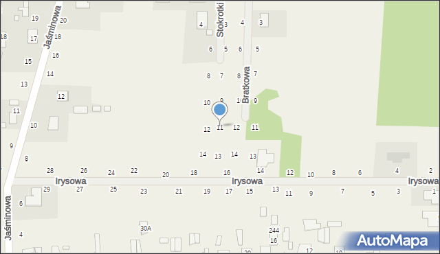 Suszno, Stokrotki, 11, mapa Suszno