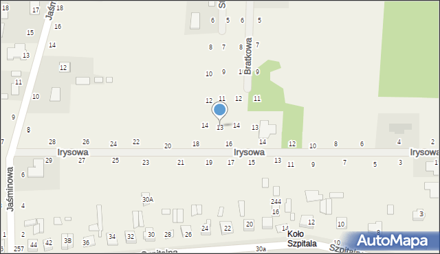 Suszno, Stokrotki, 13, mapa Suszno