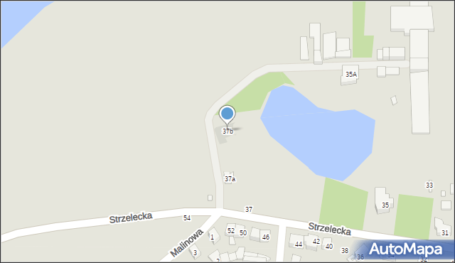 Swarzędz, Strzelecka, 37b, mapa Swarzędz