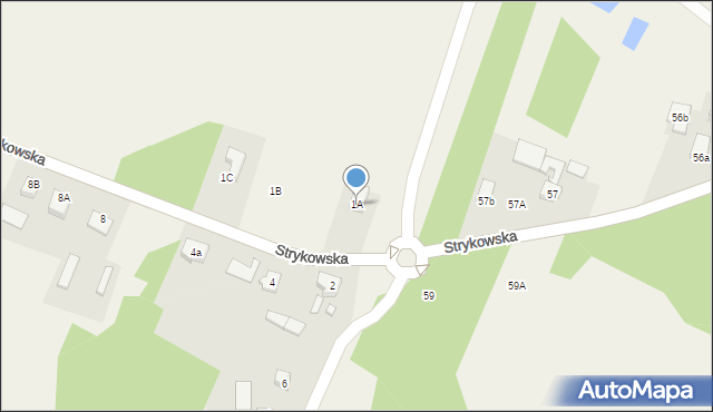 Swędów, Strykowska, 1A, mapa Swędów