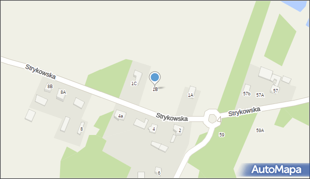 Swędów, Strykowska, 1B, mapa Swędów