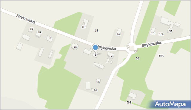 Swędów, Strykowska, 4, mapa Swędów