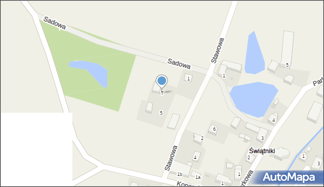 Świątniki, Stawowa, 7, mapa Świątniki