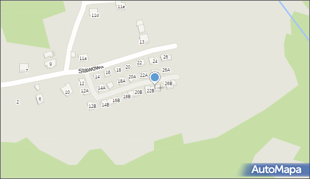 Świątniki Górne, Stawowa, 22C, mapa Świątniki Górne