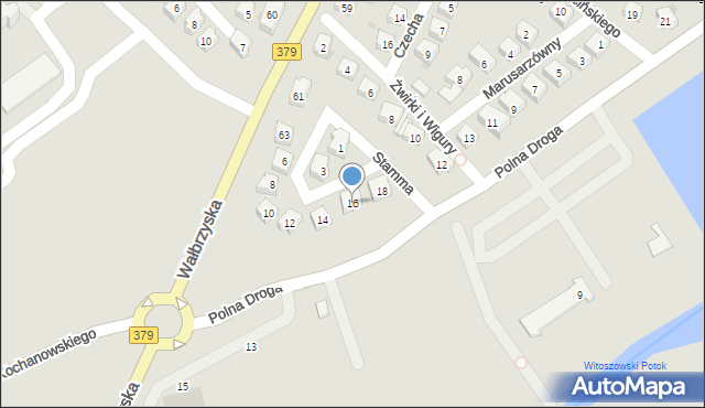 Świdnica, Stamma Feliksa, 16, mapa Świdnicy