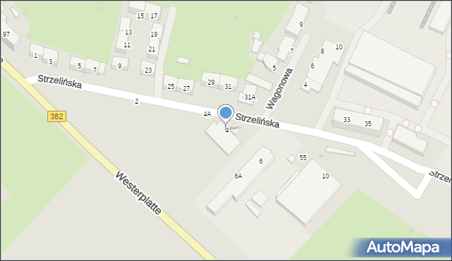 Świdnica, Strzelińska, 4, mapa Świdnicy