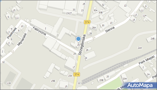 Świebodzice, Strzegomska, 21, mapa Świebodzice