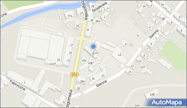 Świebodzice, Strzegomska, 32, mapa Świebodzice