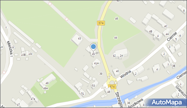Świebodzice, Strzegomska, 41, mapa Świebodzice