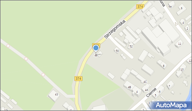 Świebodzice, Strzegomska, 48, mapa Świebodzice