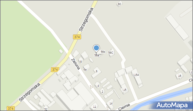 Świebodzice, Strzegomska, 56a, mapa Świebodzice