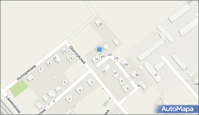 Święta Katarzyna, Storczykowa, 14A, mapa Święta Katarzyna