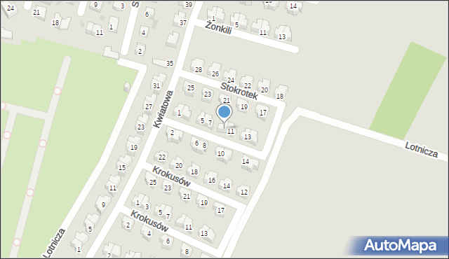 Świętochłowice, Stokrotek, 9, mapa Świętochłowice