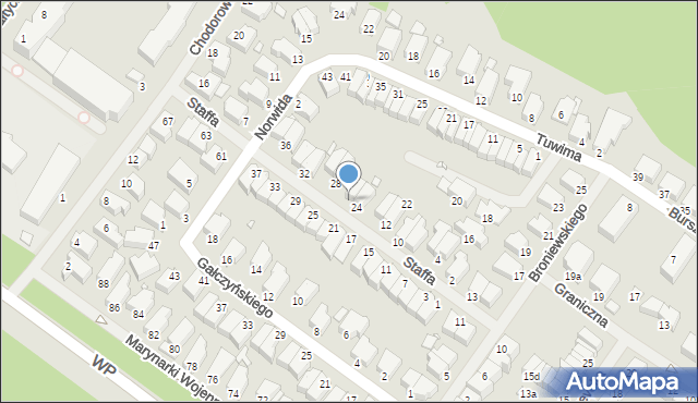 Świnoujście, Staffa Leopolda, 26, mapa Świnoujście