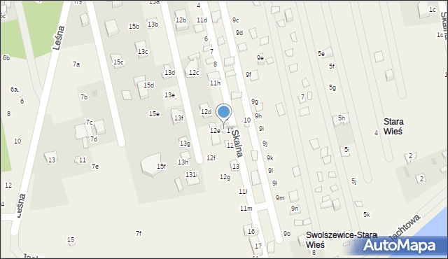 Swolszewice Małe, Stara Wieś, 11j, mapa Swolszewice Małe