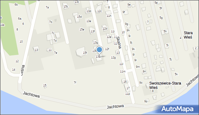 Swolszewice Małe, Stara Wieś, 13i, mapa Swolszewice Małe