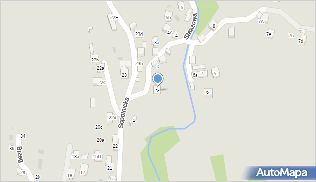 Szczawnica, Staszowa, 3c, mapa Szczawnica