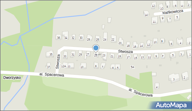 Szczawno-Zdrój, Stwosza Wita, 25, mapa Szczawno-Zdrój