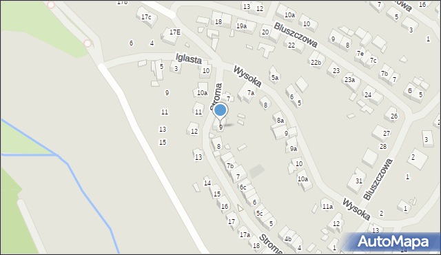 Szczecin, Stroma, 9, mapa Szczecina