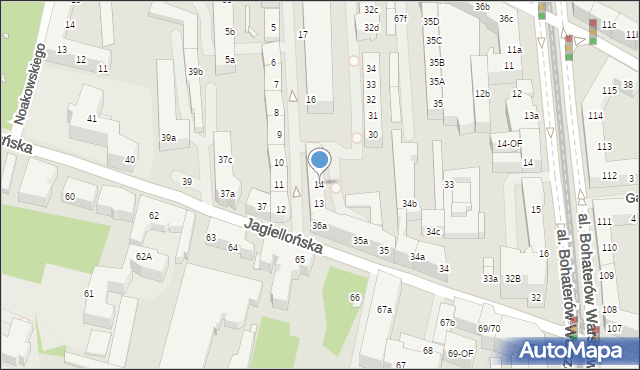 Szczecin, Strzelecka, 14, mapa Szczecina