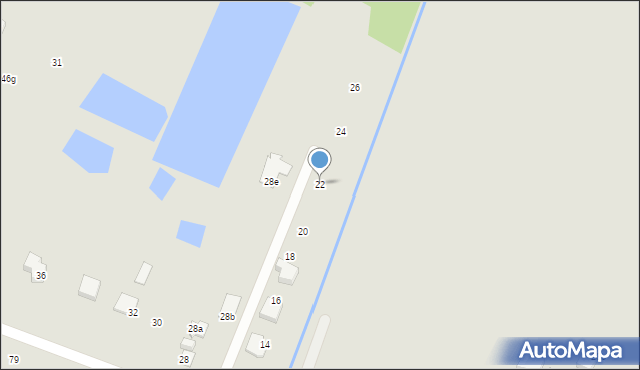 Szczecin, Stary Szlak, 22, mapa Szczecina