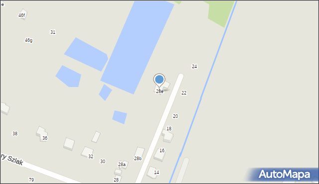 Szczecin, Stary Szlak, 28e, mapa Szczecina