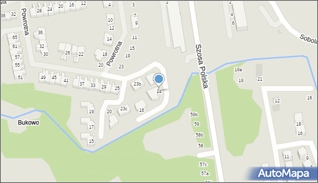 Szczecin, Strzelców Karpackich, 14, mapa Szczecina