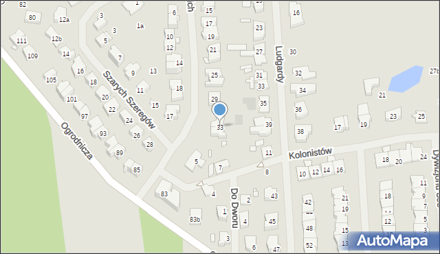 Szczecin, Strzelców Podhalańskich, 33, mapa Szczecina