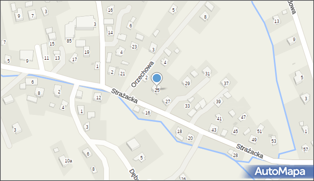 Szczepańcowa, Strażacka, 25, mapa Szczepańcowa