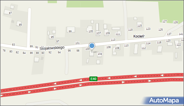 Szczepanów, Stojałowskiego Stanisława, ks., 102, mapa Szczepanów