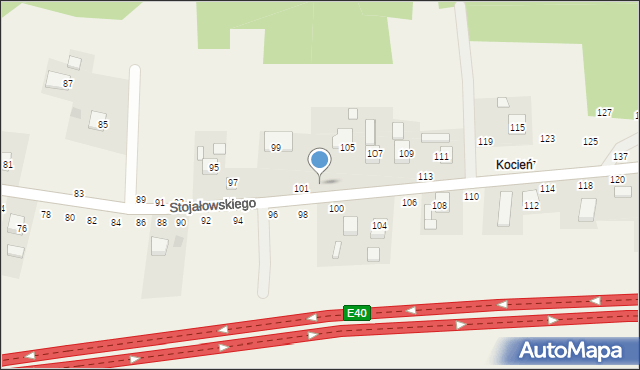 Szczepanów, Stojałowskiego Stanisława, ks., 103, mapa Szczepanów