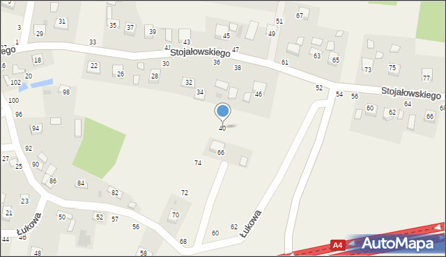 Szczepanów, Stojałowskiego Stanisława, ks., 40, mapa Szczepanów