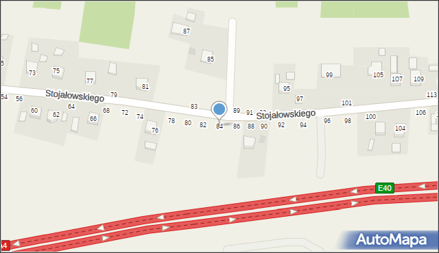 Szczepanów, Stojałowskiego Stanisława, ks., 84, mapa Szczepanów