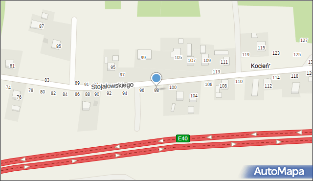 Szczepanów, Stojałowskiego Stanisława, ks., 98, mapa Szczepanów