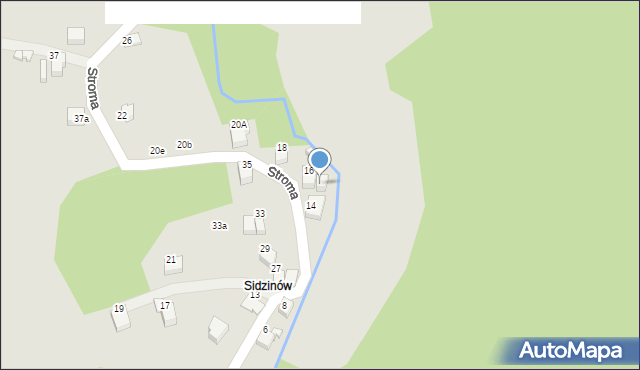 Szczyrk, Stroma, 16A, mapa Szczyrk