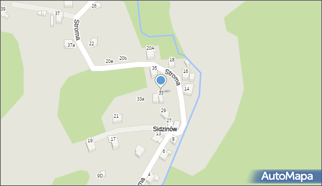 Szczyrk, Stroma, 33, mapa Szczyrk