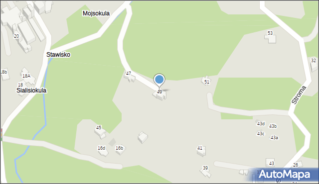 Szczyrk, Stroma, 49, mapa Szczyrk