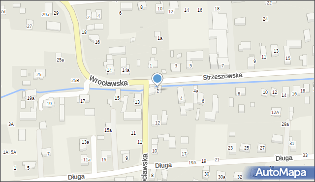 Szewce, Strzeszowska, 2, mapa Szewce