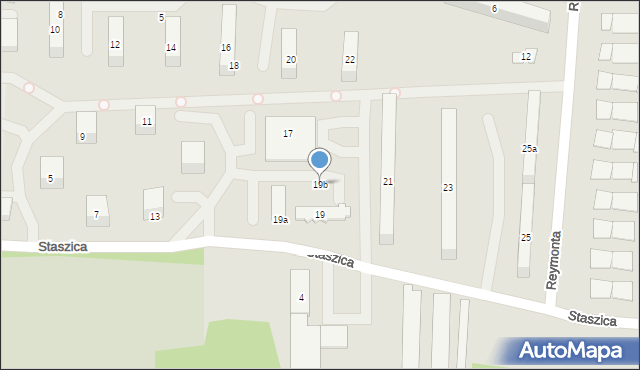 Szydłowiec, Staszica Stanisława, 19b, mapa Szydłowiec