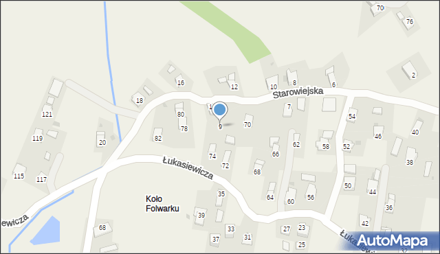 Targowiska, Starowiejska, 9, mapa Targowiska