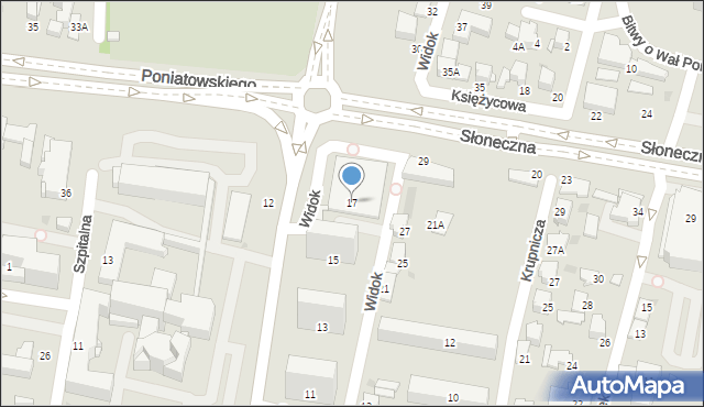 Tarnów, Starodąbrowska, 17, mapa Tarnów