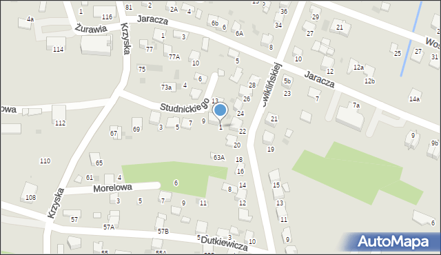 Tarnów, Studnickiego Witolda Gizberta, 1, mapa Tarnów
