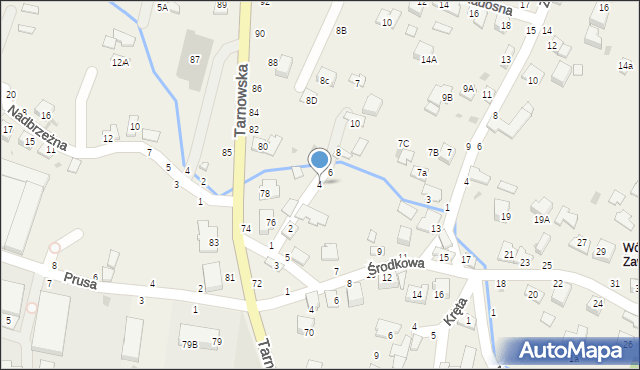 Tarnowiec, Stara, 4, mapa Tarnowiec