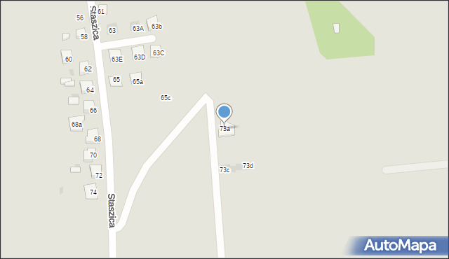 Tarnowskie Góry, Staszica Stanisława, 73a, mapa Tarnowskie Góry